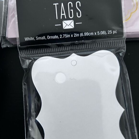 Place Cards (7) tags(1) ceramic trinket with flowers 10pc - Picture 5 of 9